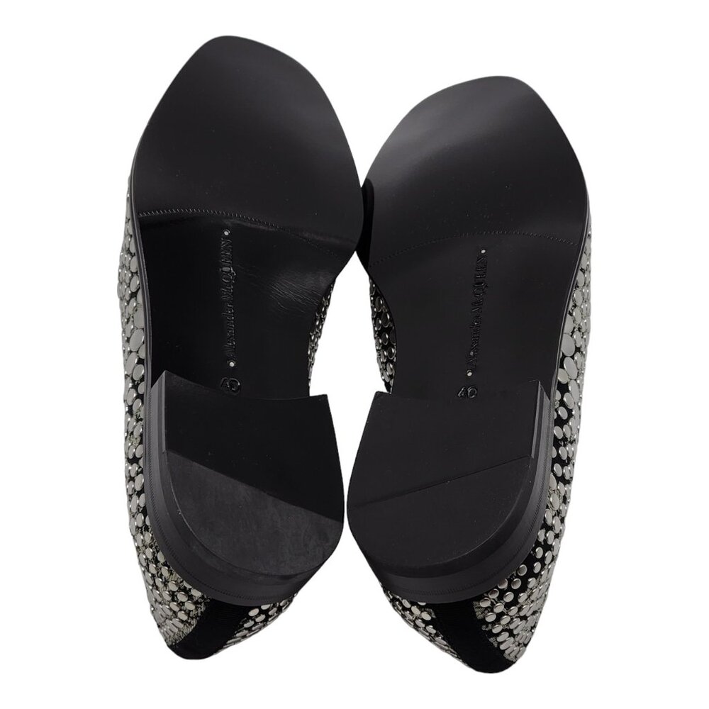 Alexander McQueen Silver Studded Loafers 40 (7US) - Picture 7 of 8